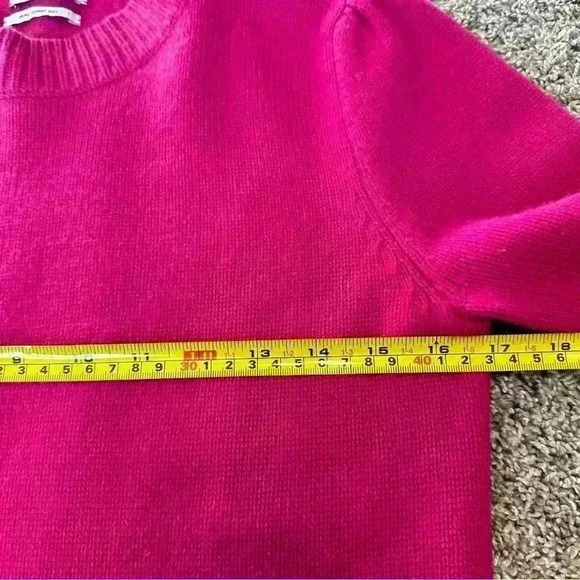 CO Women's V-Neck Sweater in Vibrant Pink - Picture 7 of 11